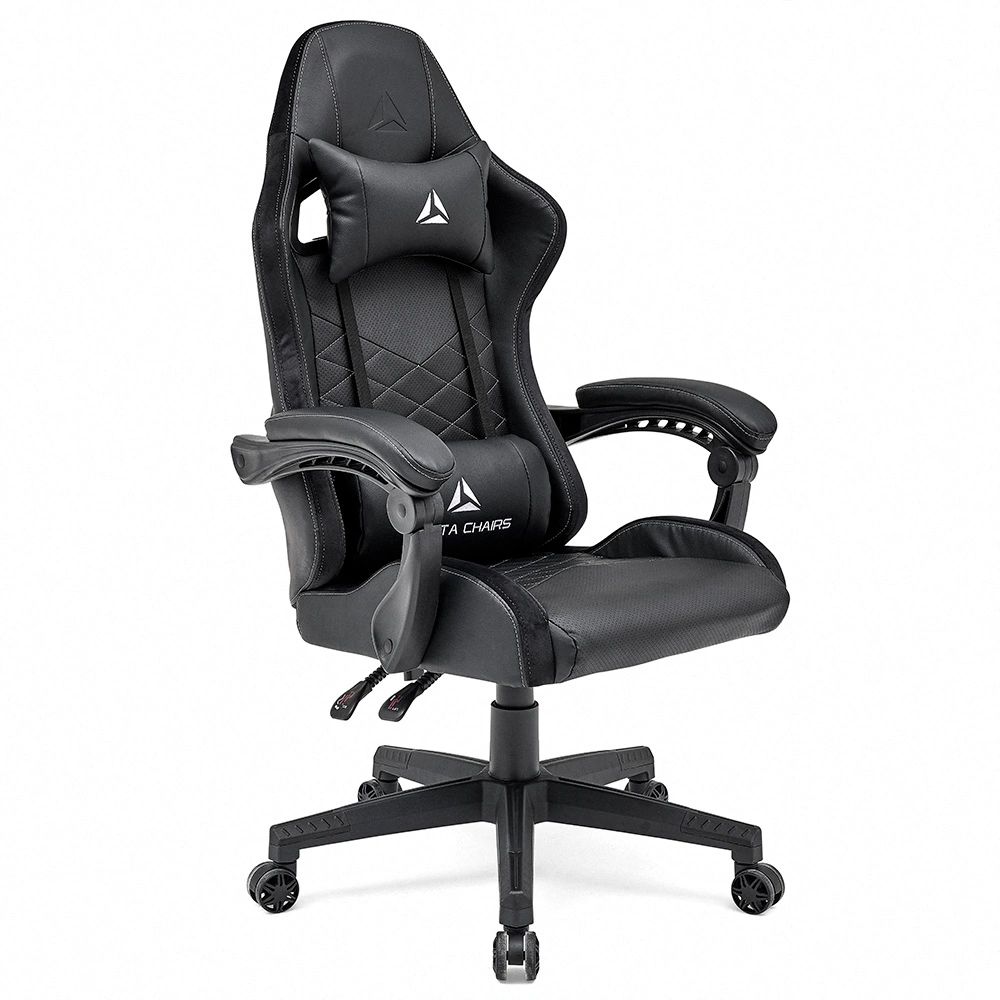 Delta Blackout Gaming Chairs in PU Suede Gaming Racing Chair